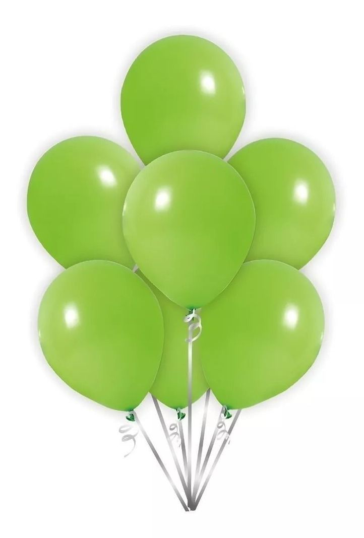 25 Set De Cumpleaños Globos Cumpleaños Globo Verde.-0