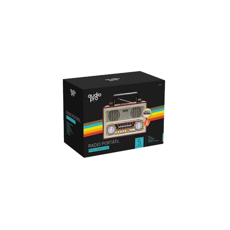 Radio Retro Bluetooth Portátil 5w - PuntoStore-1