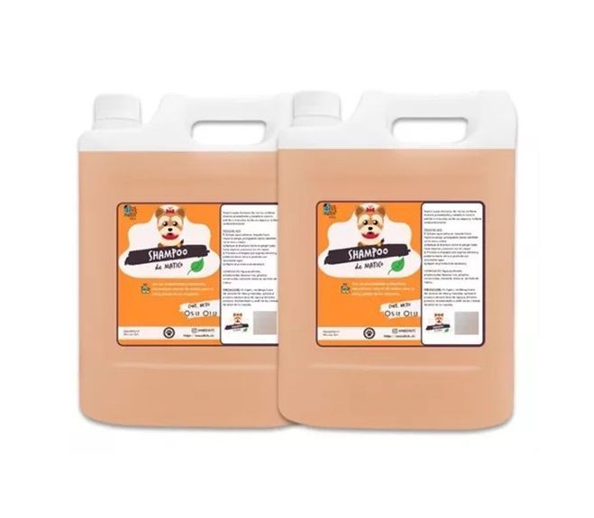 Pack 2 Shampoo De Matico Orgánico 5 Lts Para Perros & Mascotas-0