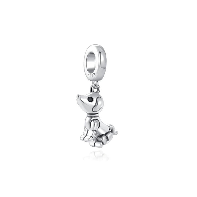 Charm Perrito Cachorro en Plata Fina 925-0