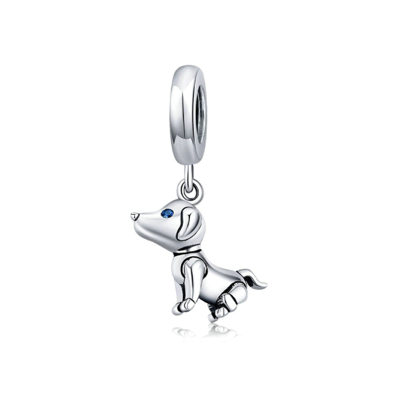 Charm Perrito Cachorro en Plata Fina 925-1