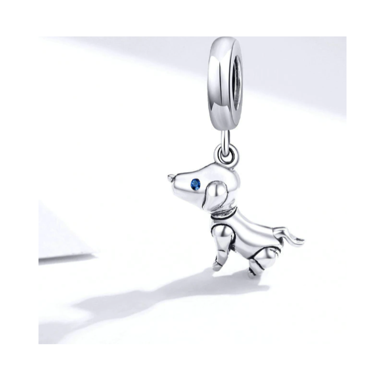 Charm Perrito Cachorro en Plata Fina 925-2