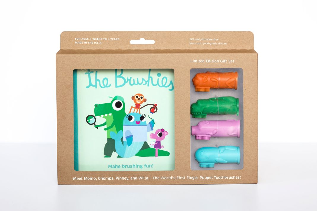 Set 4 Cepillos de Dientes Títere + Libro Cuentos-0