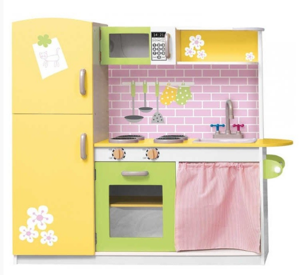 Cocina Madera Juguete Isidora Amarillo Claro