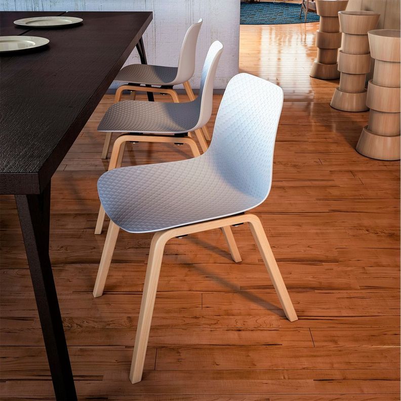 Silla Net Base Madera Natural Blanco-4