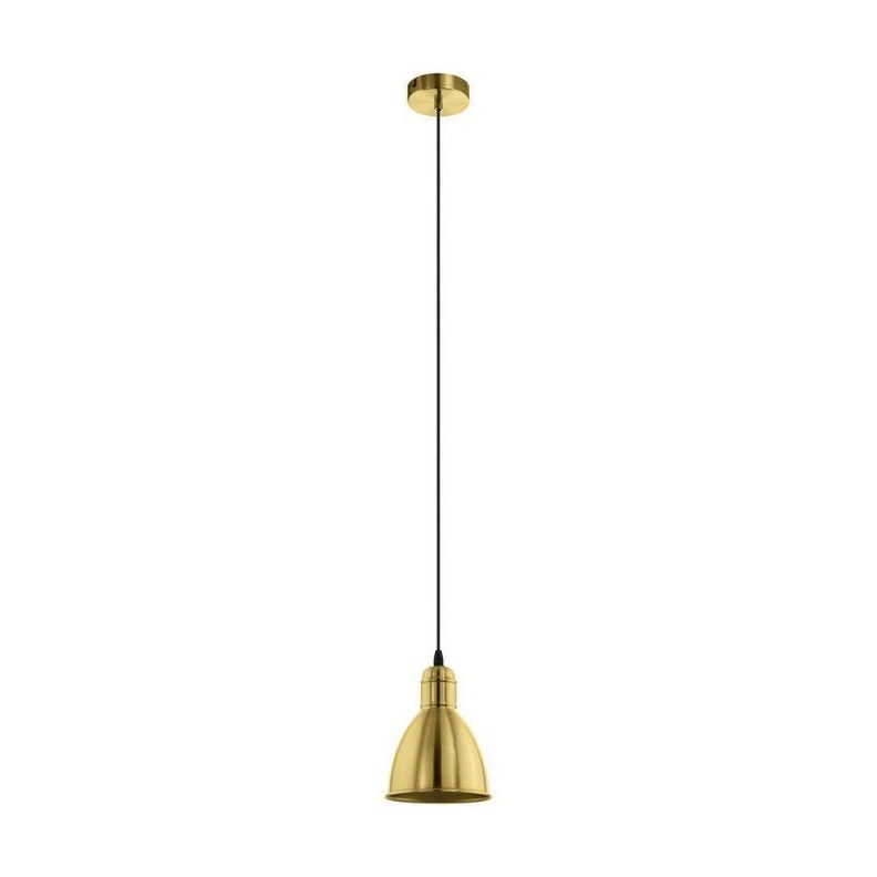 Lámpara Colgante Priddy Acero Dorado 1X60W E27 cod.205096-0