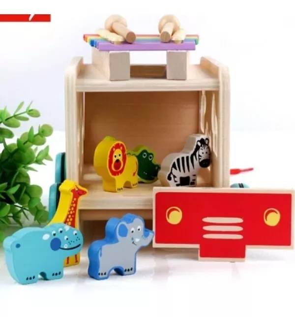 Tren Multifuncional Didáctico De Madera Para Niños-3