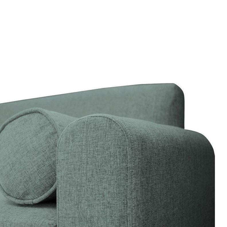 Sofá Meli Chenille Tipo Lino Verde 2 Cuerpos-3