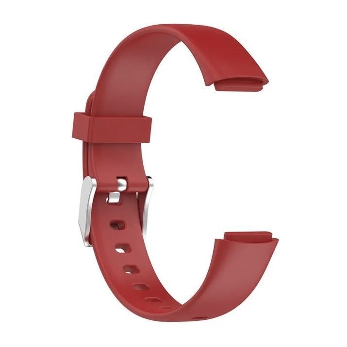 Correa Silicona Compatible Fitbit Luxe  15,4mm Vinotinto-1
