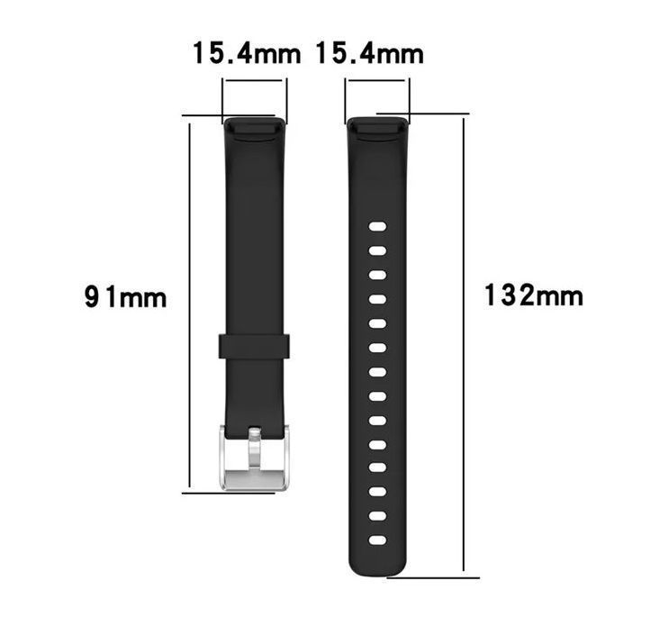 Correa Silicona Compatible Fitbit Luxe  15,4mm Vinotinto-2