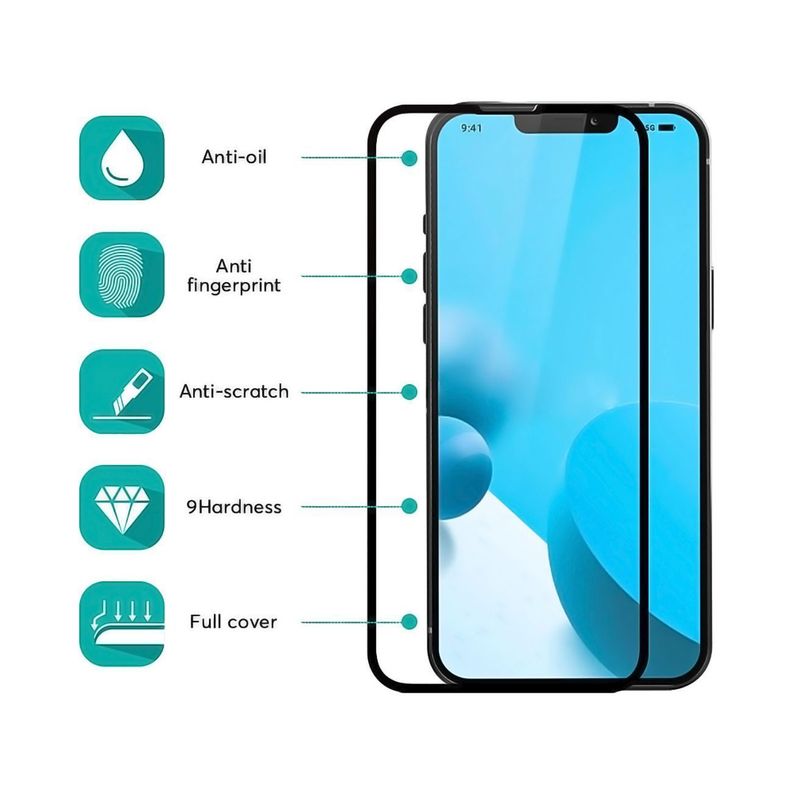 Carcasa Para iPhone 13 Y Lamina Mica De Vidrio Full-6