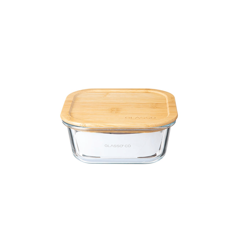 Envase Hermetico Vidrio Tapa Eco Bamboo Glasso 800ml-0