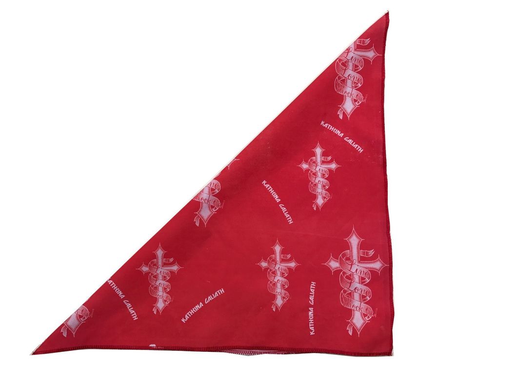 Bandana Roja Estampada -2