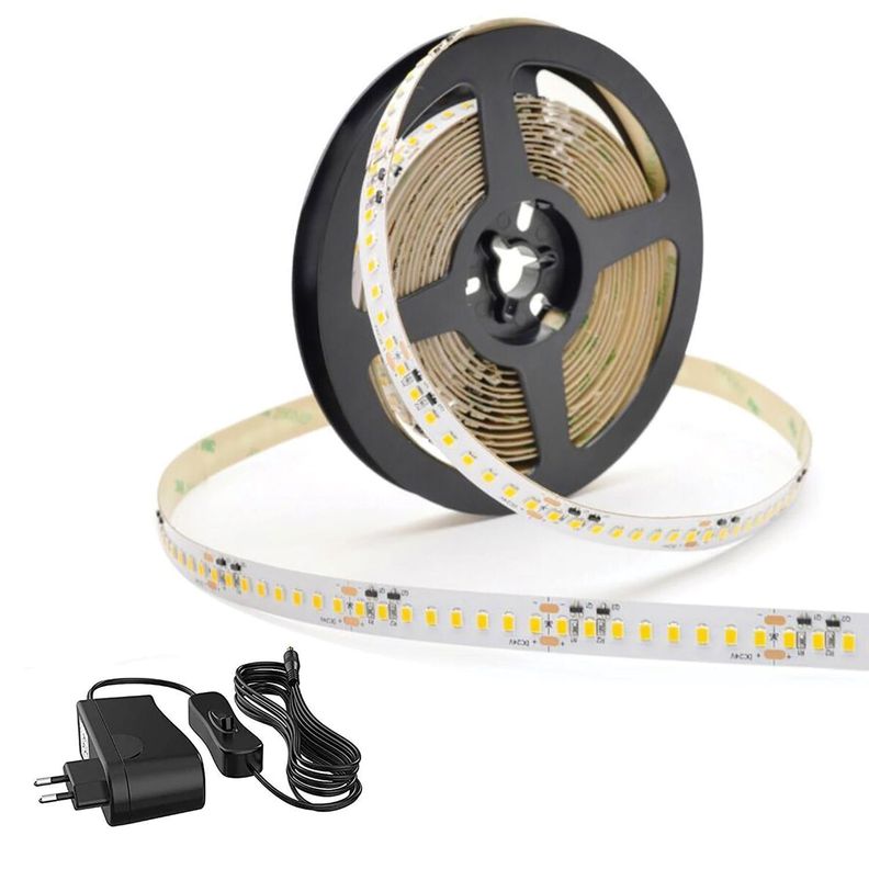 Cinta LED Flexible 3Mt 12V Frío - Incluye Botón On/Off-0