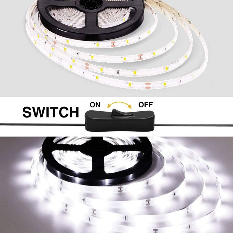 Cinta LED Flexible 3Mt 12V Frío - Incluye Botón On/Off-4