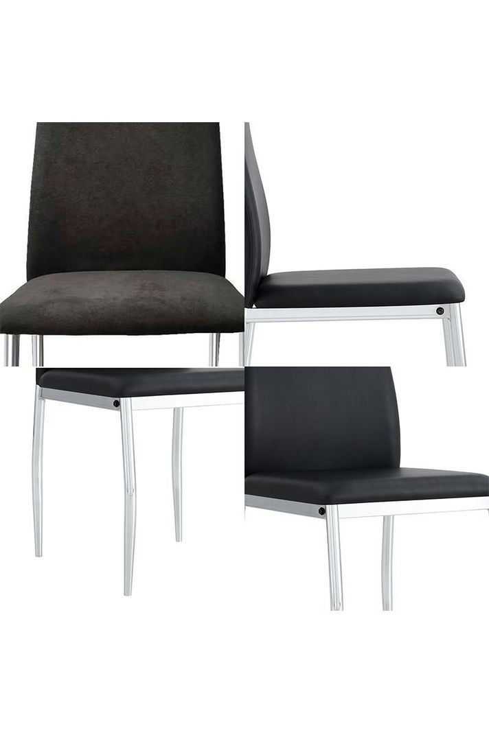 Pack 4 Sillas de Comedor Medellin Negro-4