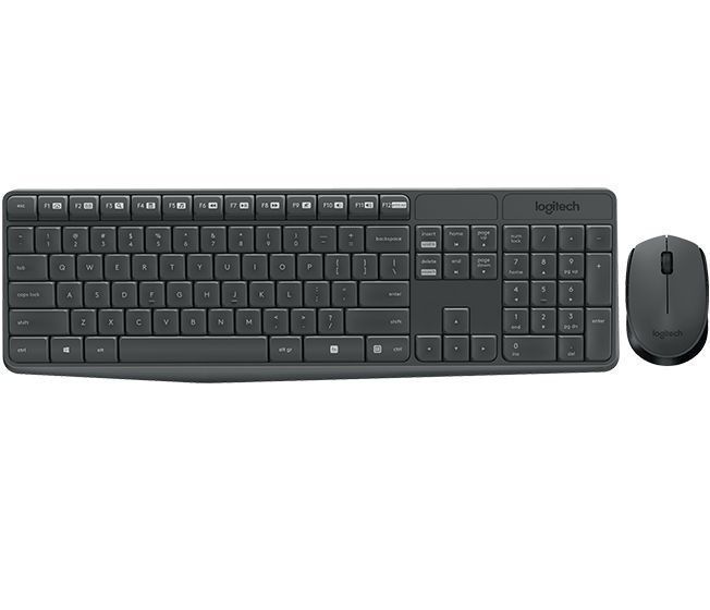 KIT TECLADO MOUSE LOGITECH INALAMBRICO MK235-0