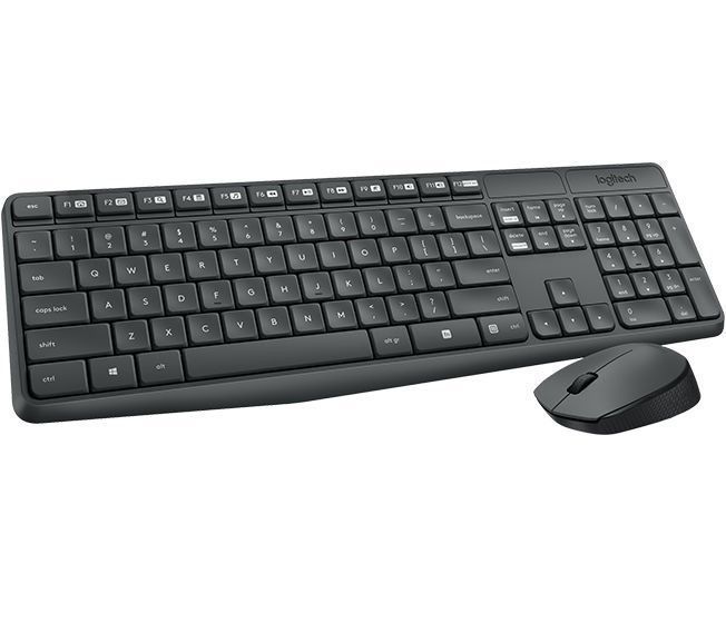 KIT TECLADO MOUSE LOGITECH INALAMBRICO MK235-3