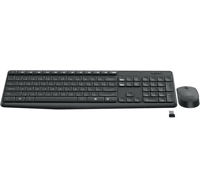 KIT TECLADO MOUSE LOGITECH INALAMBRICO MK235-1