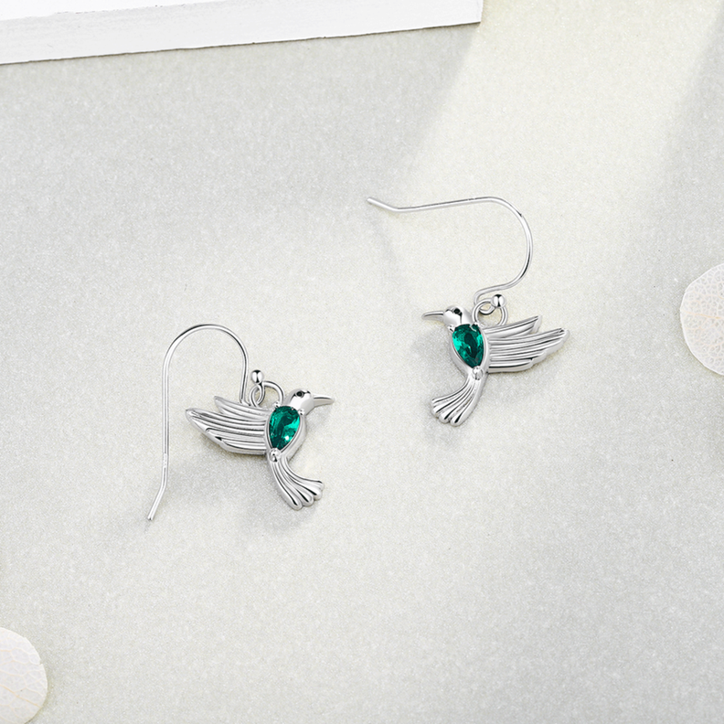 Aros Colibri Plata 925-2