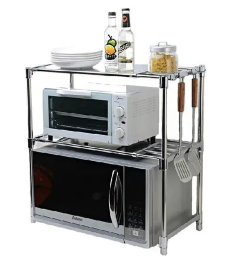 Rack Extensible Estante Organizador Microondas Cocina Baño-1