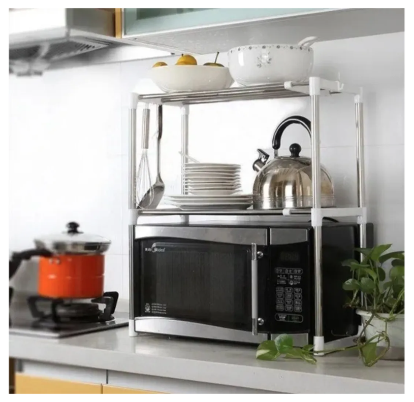 Rack Extensible Estante Organizador Microondas Cocina Baño-2