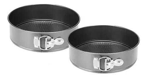 2 Molde Torta Moldes Queque Moldes Desmontables Mini Redondo -4