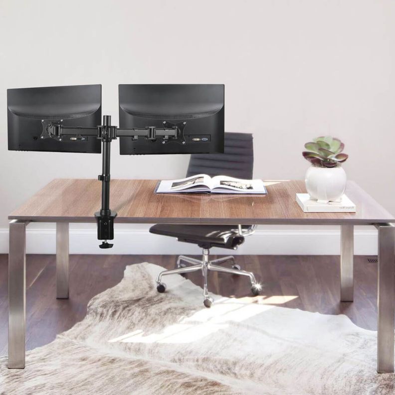 Soporte TV/Monitor Doble -  Articulado - 13" a 27" TV 360°-1