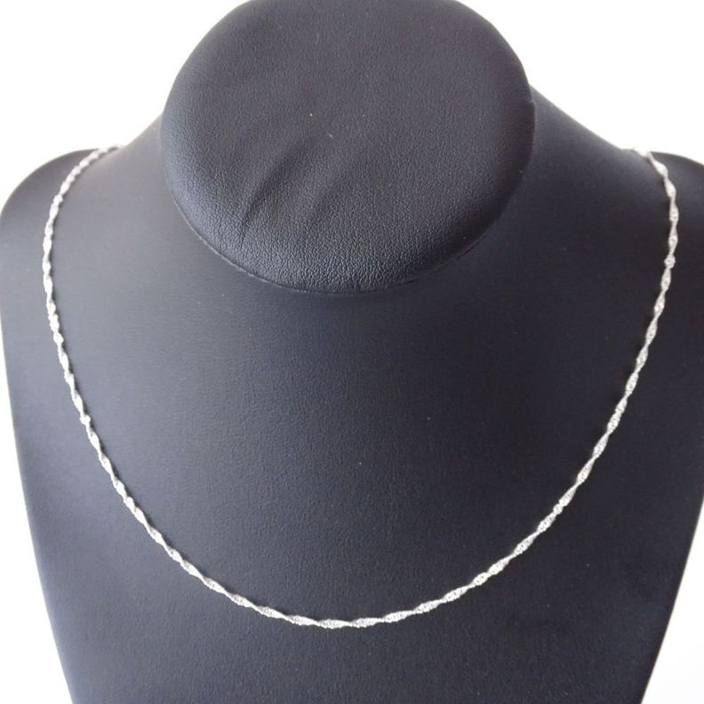 Cadena De Plata Fina (singapur) 60 Cm - MABELITA-0