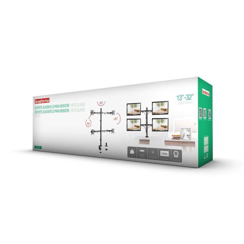 Soporte 4  TV/monitor   - 13" a 32"  360° 32 kg -3