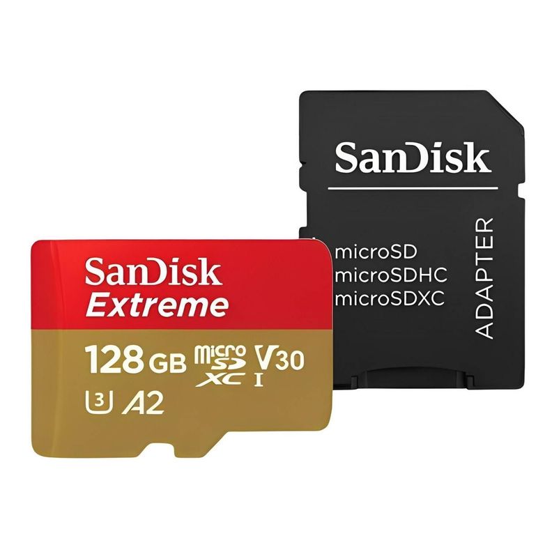 Tarjeta SanDisk Extreme 128 GB con adaptador-0