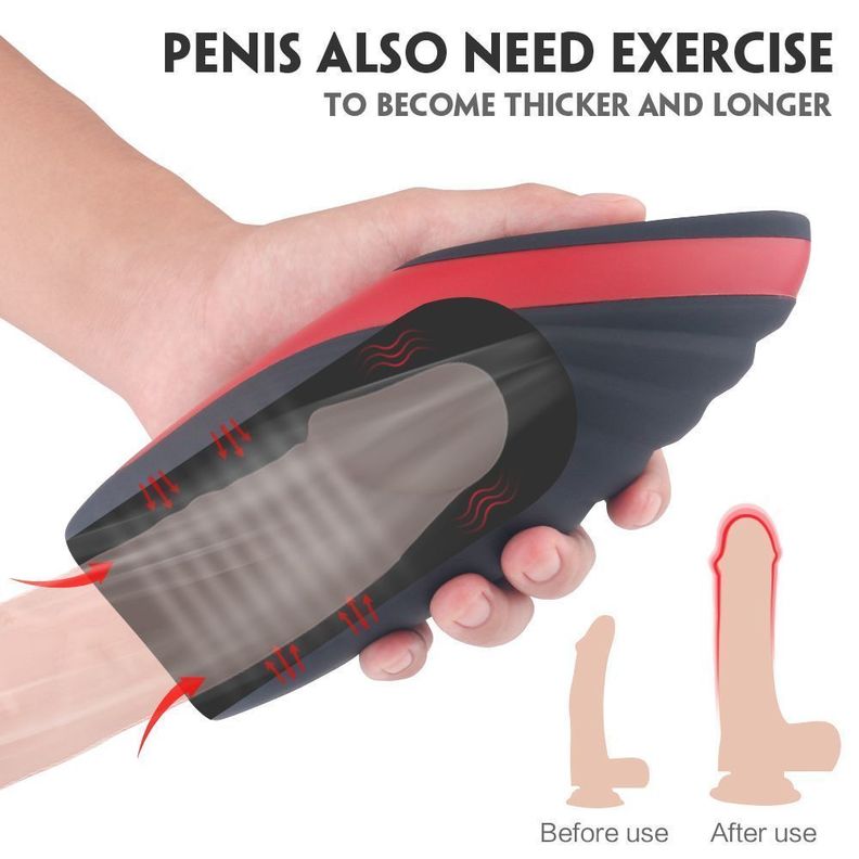 King Arthur Masturbador Vibrador Succionador Temperatura-3