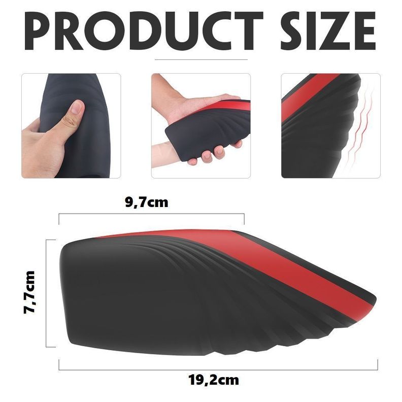 King Arthur Masturbador Vibrador Succionador Temperatura-1