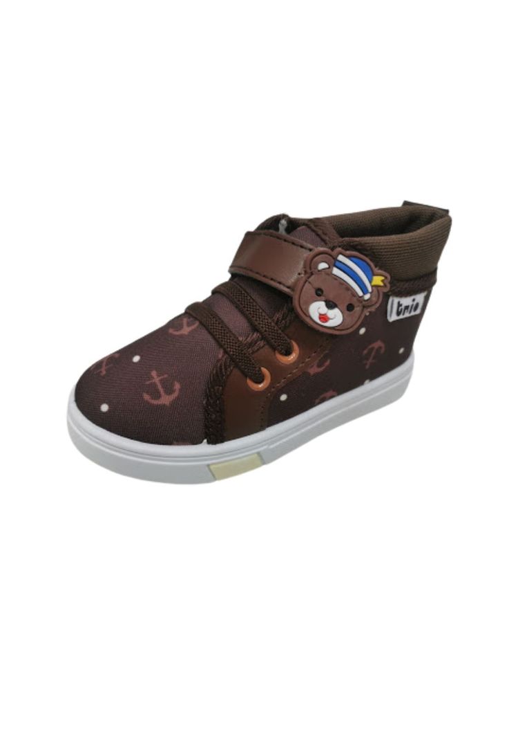 Zapatillas Urbanas Con Caña Osito Café-0