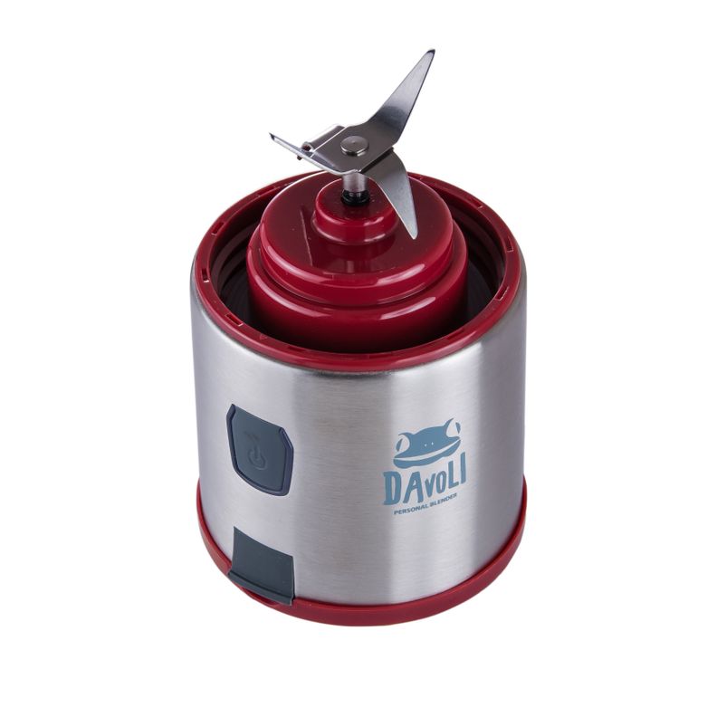 Licuadora Personal Portátil Davoli S-Pow Vaso de Vidrio Roja -2