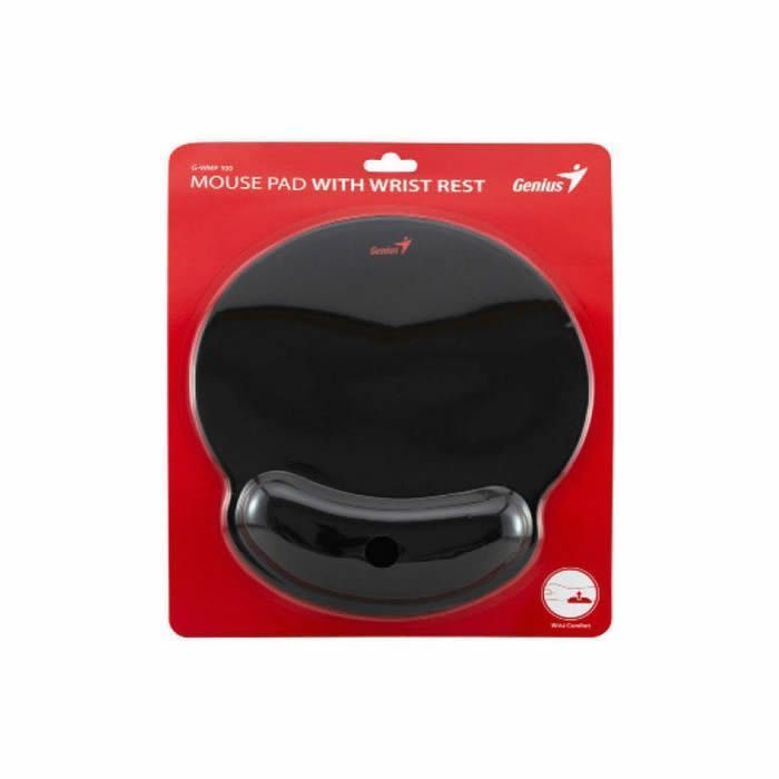 Mouse Pad Genuis Ergonomico WP100 Negro-3