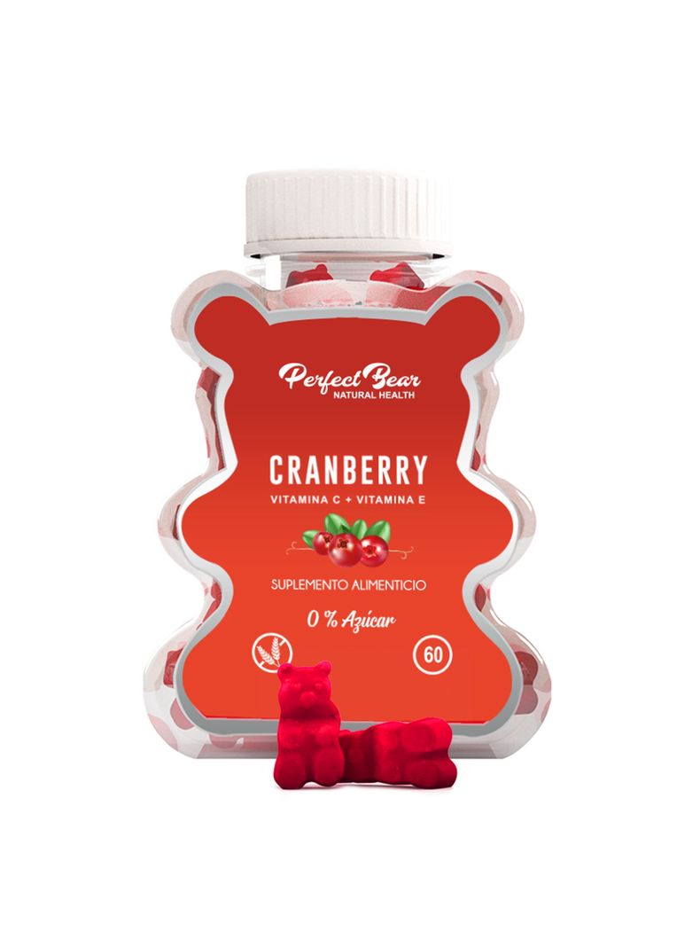 Cranberry Arándanos Rojos Vitamina C Y E ,gomitas 1 MES-0