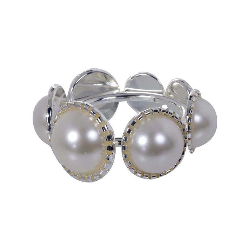 Set 4 Anillos Porta Servilleta Silver-0