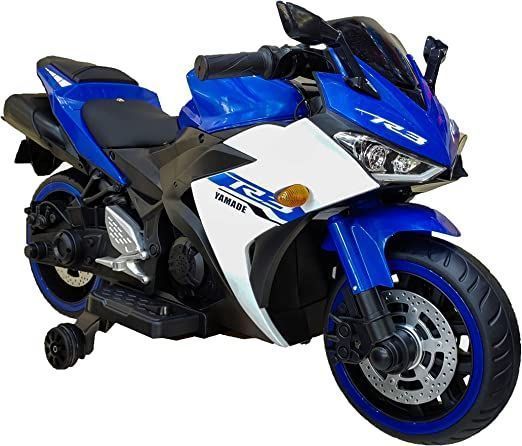 Moto a Bateria 12V Deportiva XL Acelerador Puno Azul