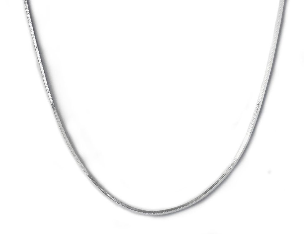 Cadena Cola Topo Brillante 40cm Plata Fina 925-0