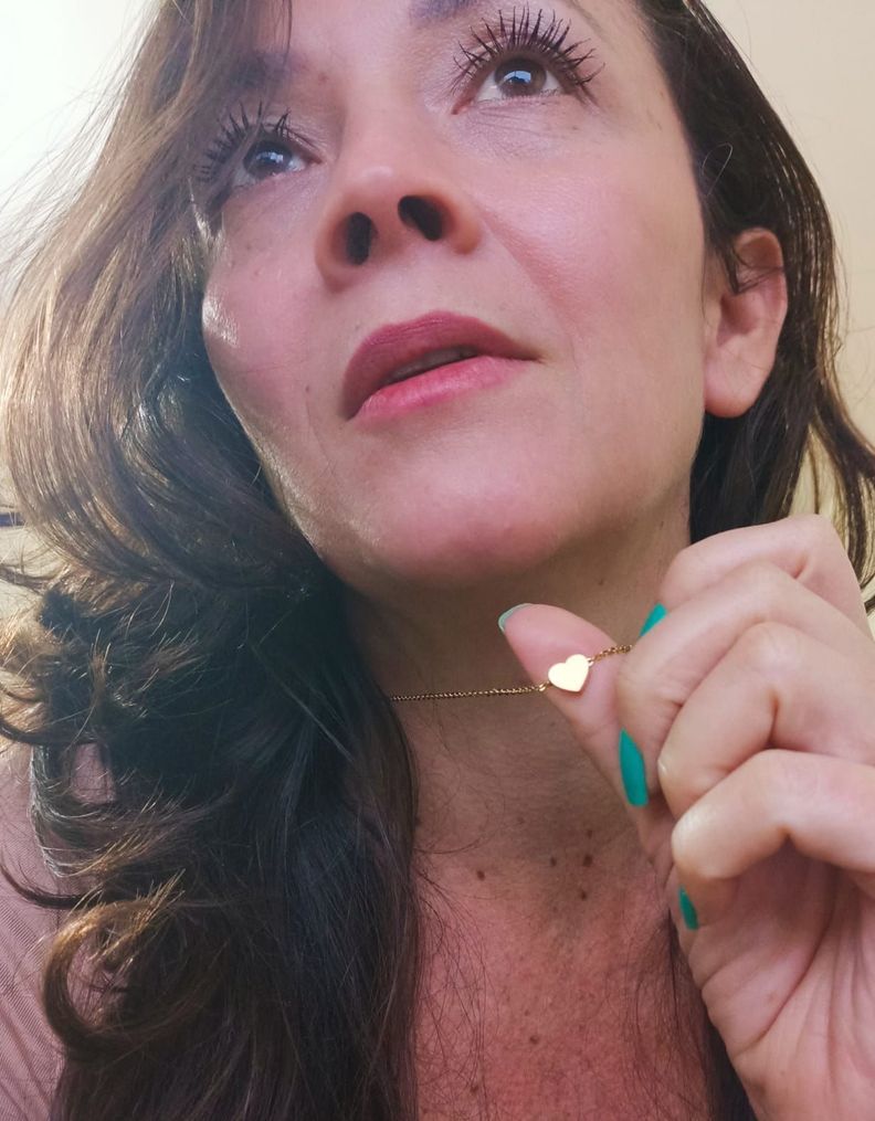 Cadena con dije Corazon Minimalista Niña Chapada En Oro 18k-2
