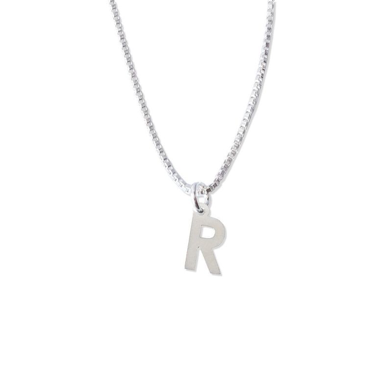 Cadena De Plata Mujer Con Inicial R - MABELITA-0