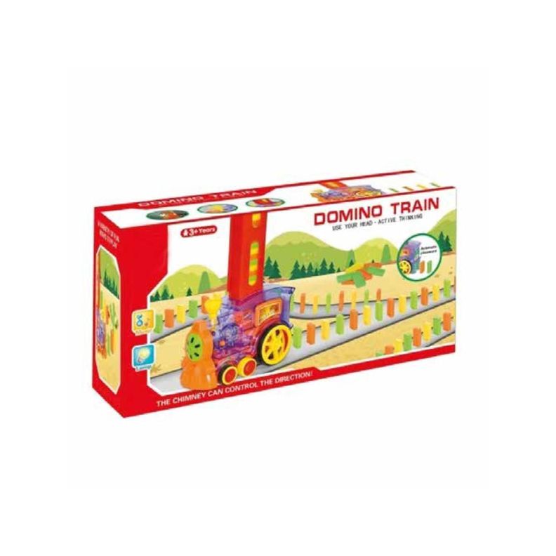 Juguete Tren Domino Magico Infantil 80 Piezas-3