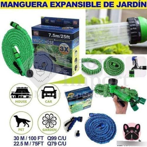 Manguera Mágica Retráctil Expandible 22.5mts Corrugada-4