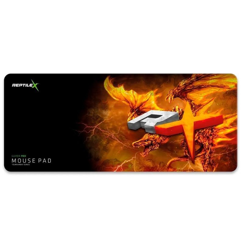 Pad Mouse Gamer Pro Reptilex Naranja Rx0010 70x30cm - Malik-1