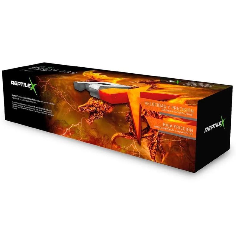Pad Mouse Gamer Pro Reptilex Naranja Rx0010 70x30cm - Malik-2