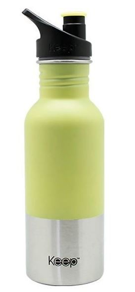 BOTELLA METALICA 600ML KEEP verde-0