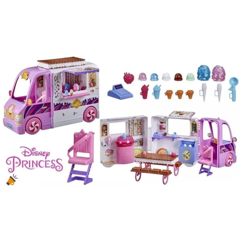 Juguete Camion De Helados Con Accesorios Infantil Disney Princess-2