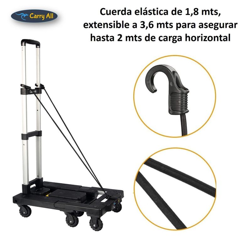 Carro Plegable De Carga Tipo Plataforma 150 Kilos 7 Ruedas Yegua-6