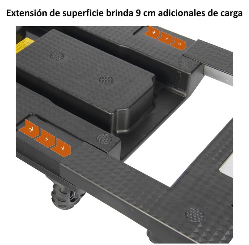 Carro Plegable De Carga Tipo Plataforma 150 Kilos 7 Ruedas Yegua-4